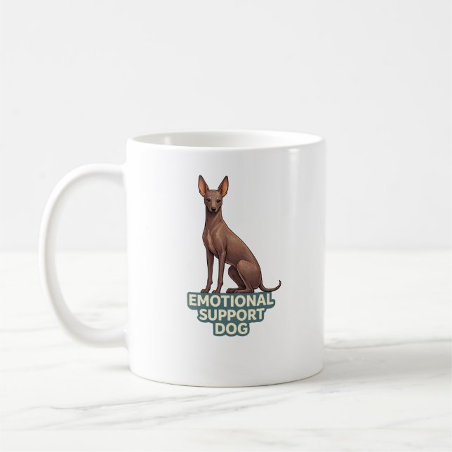 Caneca De Café Emotional Support Dog Peruvian Inca Orchid (Esquerda)