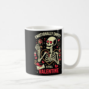 Caneca De Café Emotivamente Vazio Ainda Esqueleto de São Valentão