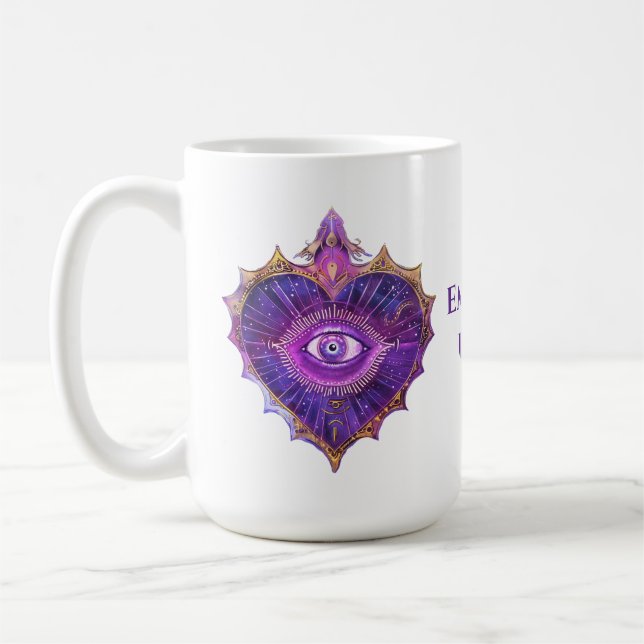 Caneca De Café Empates Unem Mug Cardíaco Sagrado (Esquerda)