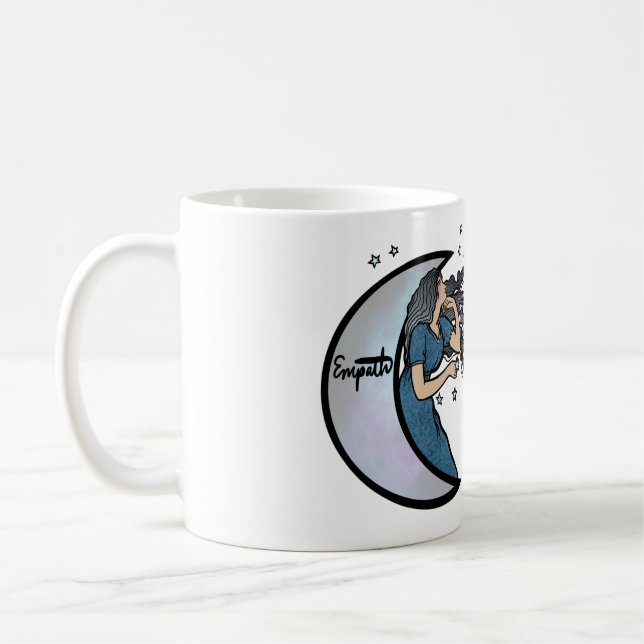 Caneca De Café Empath Moon Goddese (Esquerda)