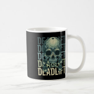 Caneca De Café Empilhação do crânio do esqueleto Workout Potência