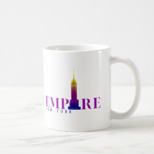 Caneca De Café Empire State Building-New York-Vibrant Roxo-