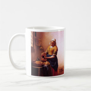 Caneca De Café Empregada doméstica do leite por Johannes Vermeer