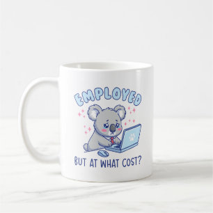 Caneca De Café Empregado, Mas a Que Custo Humor Divertido de Trab