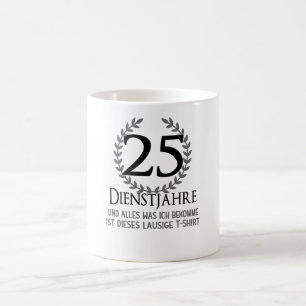 Caneca De Café Empresa Aniversário de 25 Anos Empresa Empresa Em