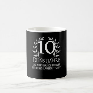 Caneca De Café Empresa de Celebração de Empresas de 10 Anos de Fu