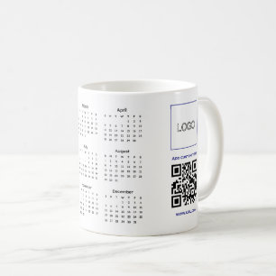 Caneca De Café empresa de logotipo simples 2027 url anual corpora
