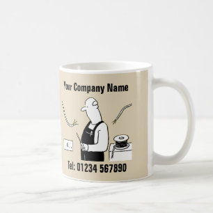 Caneca De Café Empresa de serviços elétricos. Elétrico