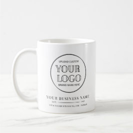 Caneca De Café Empresa Minimalista Nome do Logotipo Ano