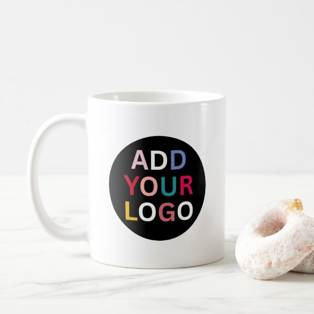 Caneca de Café Empresarial com Logotipo Personaliz (Com Donut)