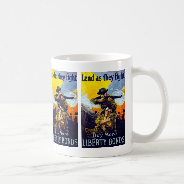 Caneca De Café Emprestam-se à medida que lutam contra o Comprar d (Direita)