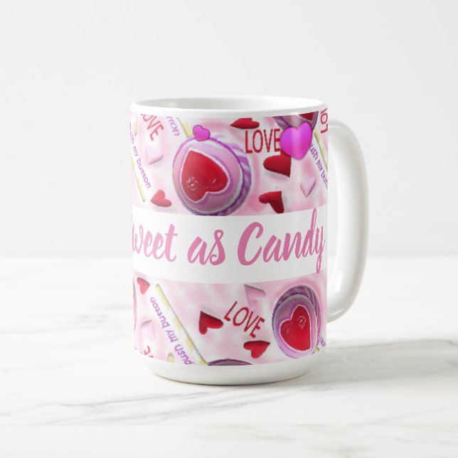 Caneca De Café Empurrar Meus Botões (Frente Esquerda)