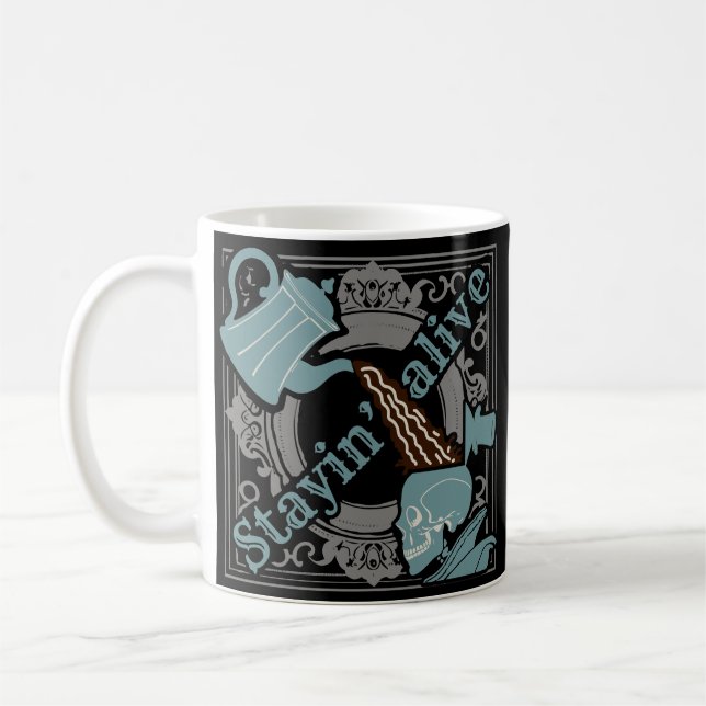 Caneca De Café Empurre o café! (Esquerda)
