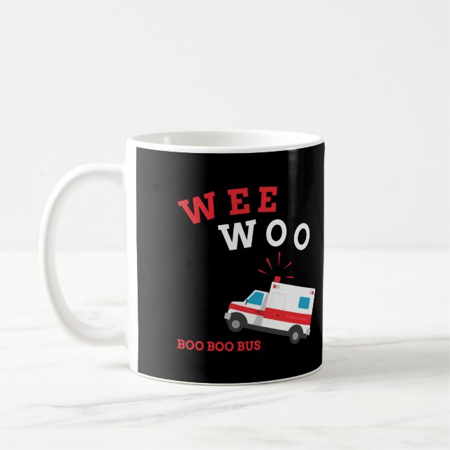 Caneca De Café Emt Ambulância paramédica Boo Bus Wee Woo (Esquerda)