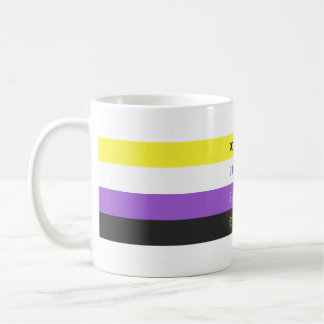 Caneca De Café Enby Binary Mug