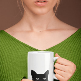 CANECA DE CAFÉ ENCAIXE DE CAFÉ DE GATO PRETO