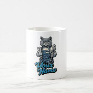 Caneca De Café Encanador Gato Scottish Fold Fofo Personalizado