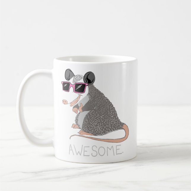 Caneca De Café Encantado Incrível Possum (Esquerda)