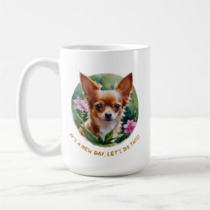 Caneca De Café Encantador Red Chihuahua Morning Mug