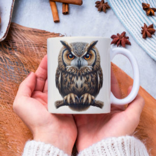 Caneca De Café Encantando a alegria da Coruja Natureza Lover