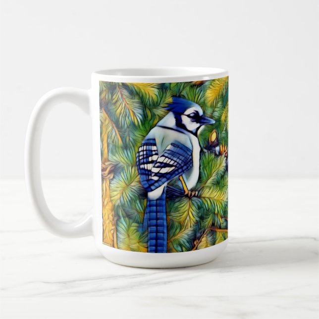 Caneca De Café Encantando Impressão de Jay Azul (Esquerda)