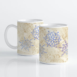 Caneca De Café Encantando Snowflake Coffee Mug