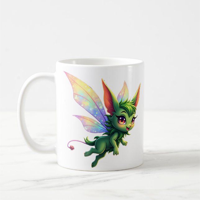 Caneca De Café Enchanted Fairy Critter – Magical Forest Sprite  (Esquerda)
