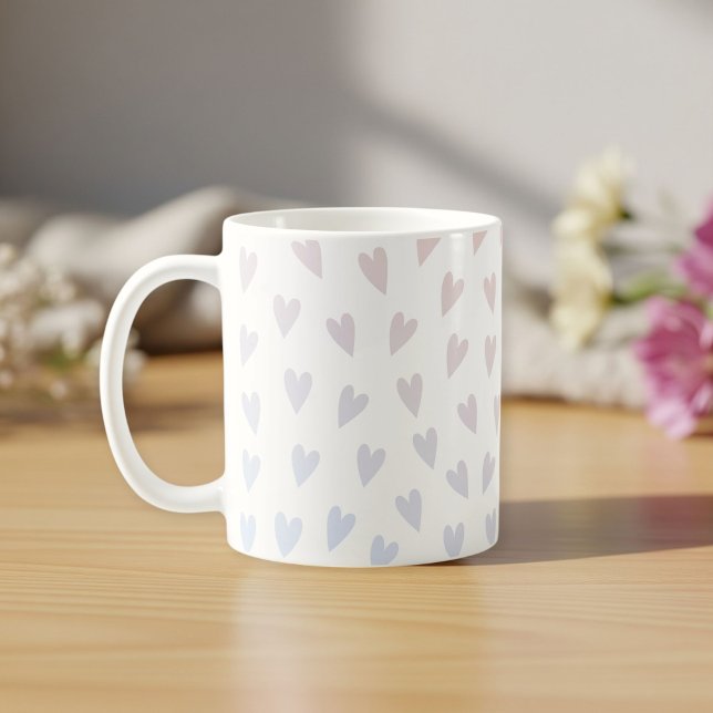 Caneca De Café Enchanted Hearts Romantic Mug (Criador carregado)
