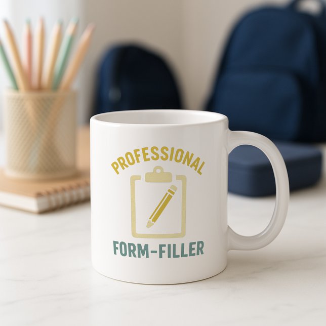 Caneca De Café Enchedor de Formulários Profissionais, Bonito e En (Criador carregado)