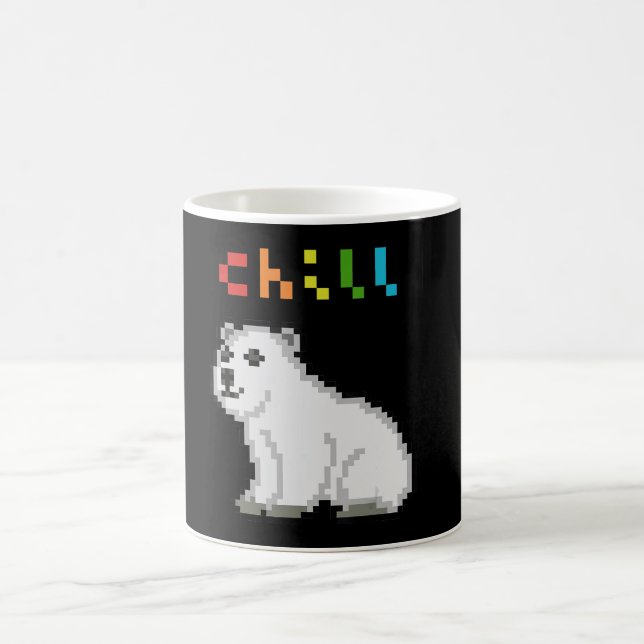 Caneca De Café Encher Amante de os animais do Urso Polar (Centro)