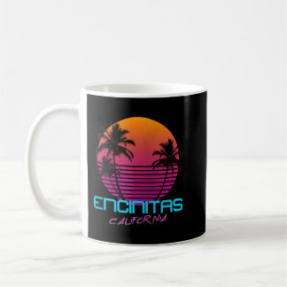 Caneca De Café Encinitas California Retro anos 80 Sunset Zip Hood