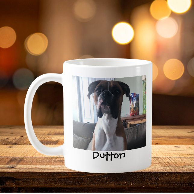 Caneca De Café Encomenda Personalizada de Foto de Animal de Estim (Criador carregado)