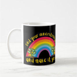 Caneca De Café ENCONTRE A SUA NOITE E FAÇA CRESCER O arco-íris