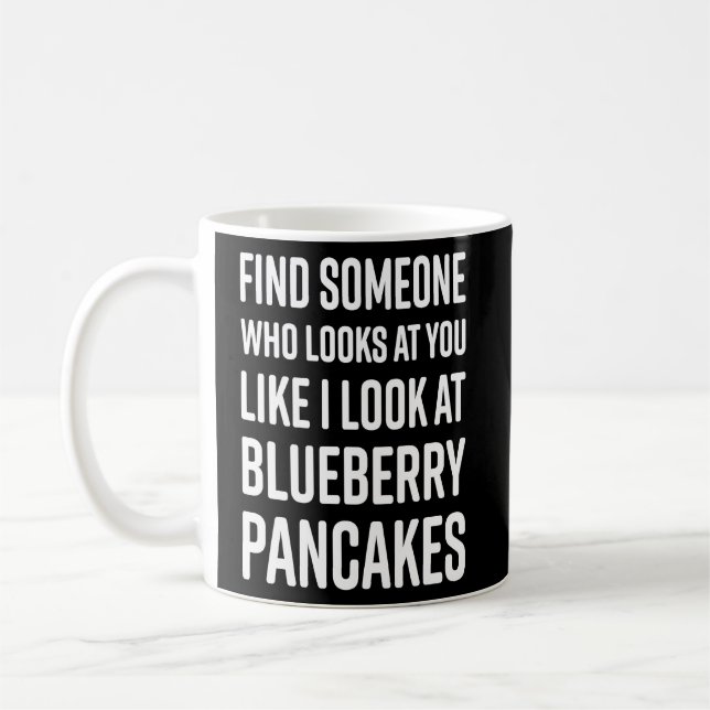 Caneca De Café Encontre Alguém Que Olhe Para Você Meme Blueberry  (Esquerda)