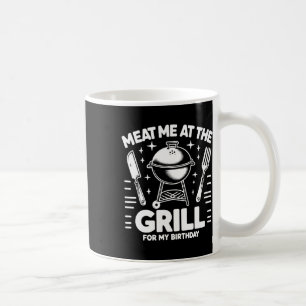 Caneca De Café Encontre-me Na Churrasqueira Para Minha Festa De A