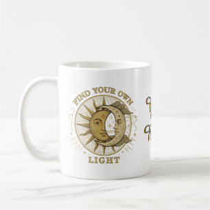 Caneca De Café Encontre Sua Própria Luz Arte de Tarot de Magia do