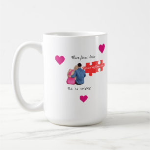 Caneca De Café  Encontrei Minha Peça Faltando Casal primeiro dia 