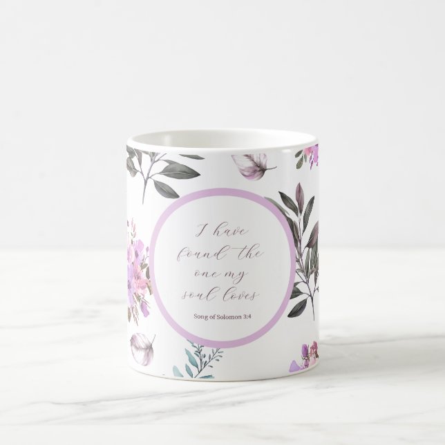 Caneca De Café Encontrei O Que Minha Alma Adora Bíblia (Centro)