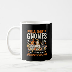 Caneca De Café Encontro de Gnomos Aconchegantes de Halloween