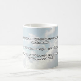 Caneca De Café Encorajamento à cotação positiva do Empath Warrior