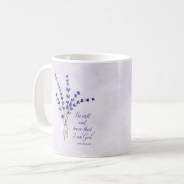 Caneca De Café Encorajamento Cristão Lavanda com Escritura