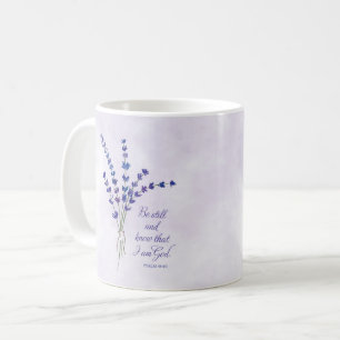 Caneca De Café Encorajamento Cristão Lavanda com Escritura