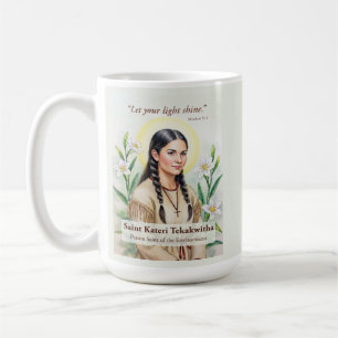 Caneca De Café Encorajamento Religioso Santa Kateri Tekakwitha