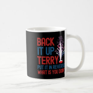 Caneca De Café Encoste-O Terry Shirt 4 De Julho Engraçado Volte