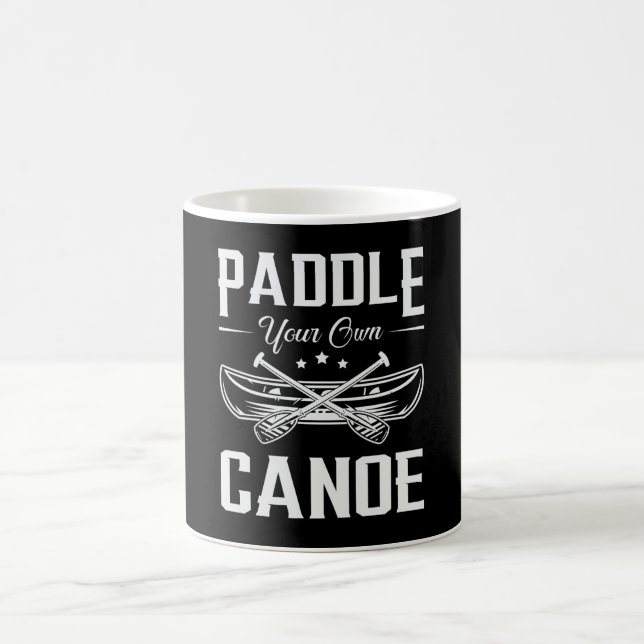 Caneca De Café Encoste Seu Barco De Barco De Canoa Engraçado (Centro)