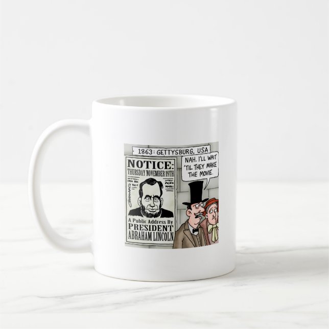 Caneca De Café Endereço Gettysburg (Esquerda)