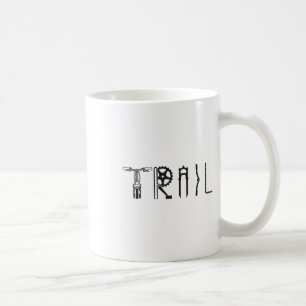 Caneca De Café Enduro Mtb Mountain Bike andando ladeira abaixo Vi
