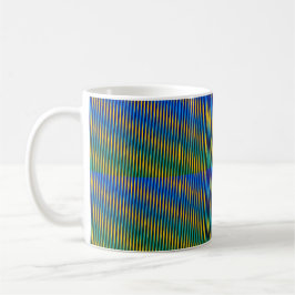 Caneca De Café Energia alinhada | Abstrato Lines Classic Mug