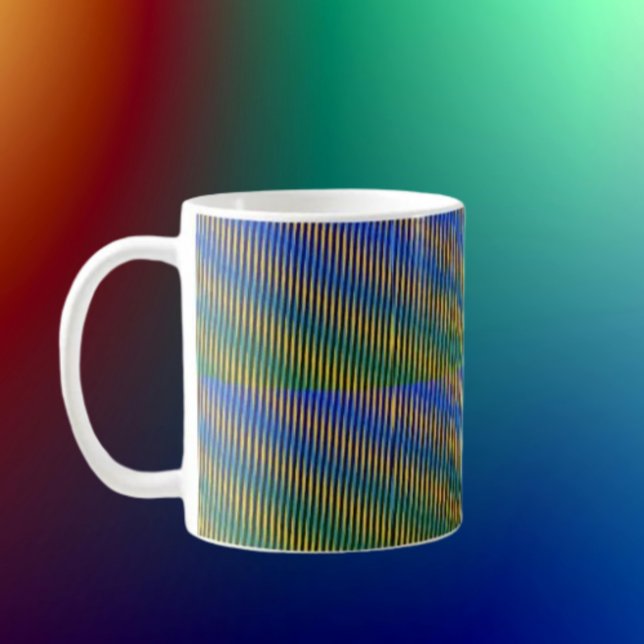 Caneca De Café Energia alinhada | Abstrato Lines Classic Mug (Criador carregado)