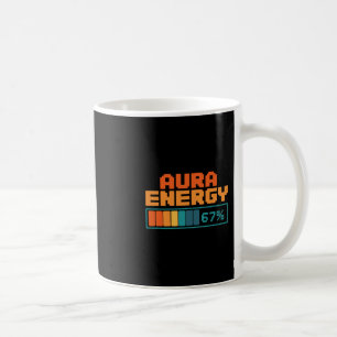 Caneca De Café Energia Aura 67% Aura Farming Alpha Gíria Geração 